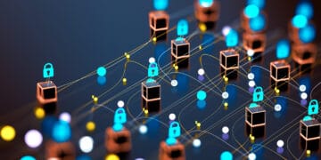 Data volume analysis and computer science industry.3d illustration.